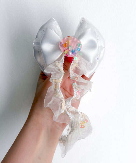 White Mermaid Bow