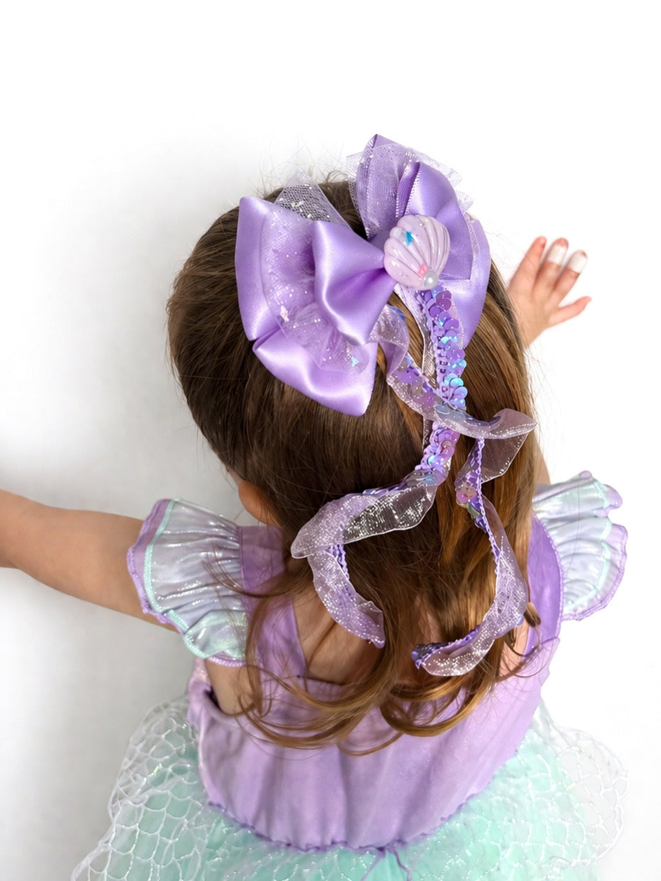 Lilac Mermaid Bow