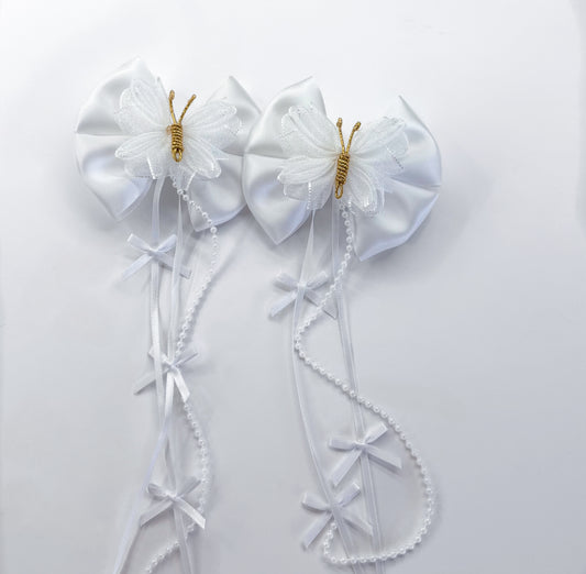 White Butterfly Long Piggies